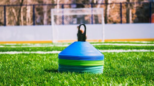 Training Equipment on Grass Field