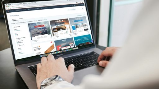 person using MacBook Pro