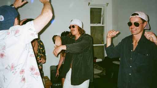 a group of people dancing