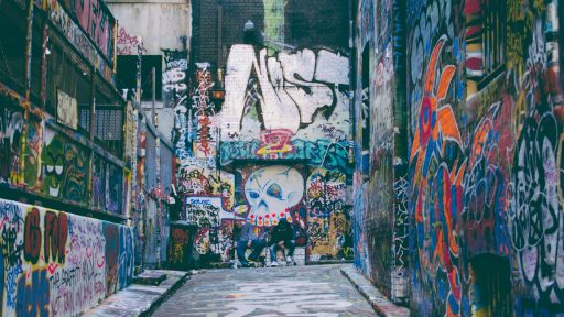 two person sitting on hallway